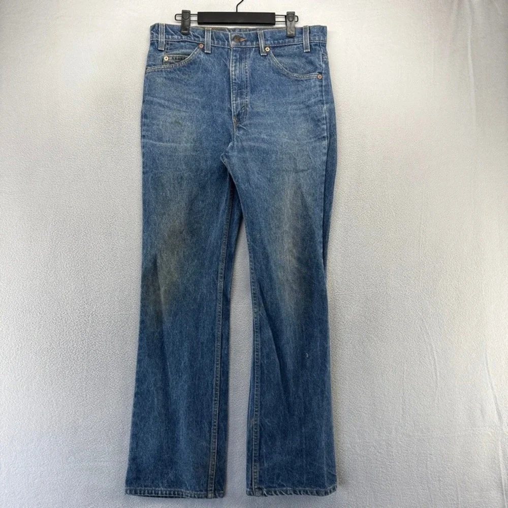 Vintage Levis Jeans men's 34x32 Blue Denim 517 Orange Tab Made In USA 90s Rodeo